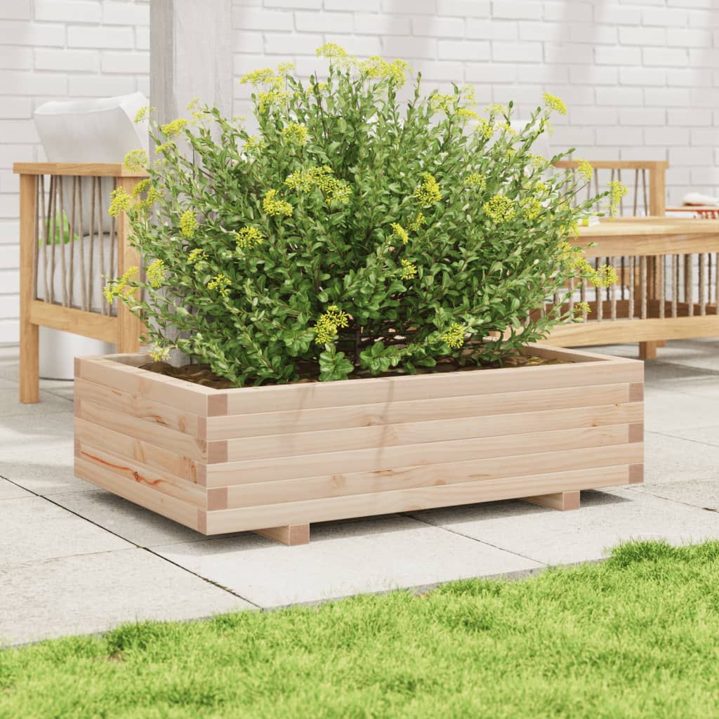Boîte de planification Vidaxl 90x60x26,5 cm Pine solide