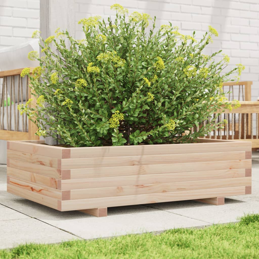 Boîte de planification Vidaxl 90x60x26,5 cm Pine solide