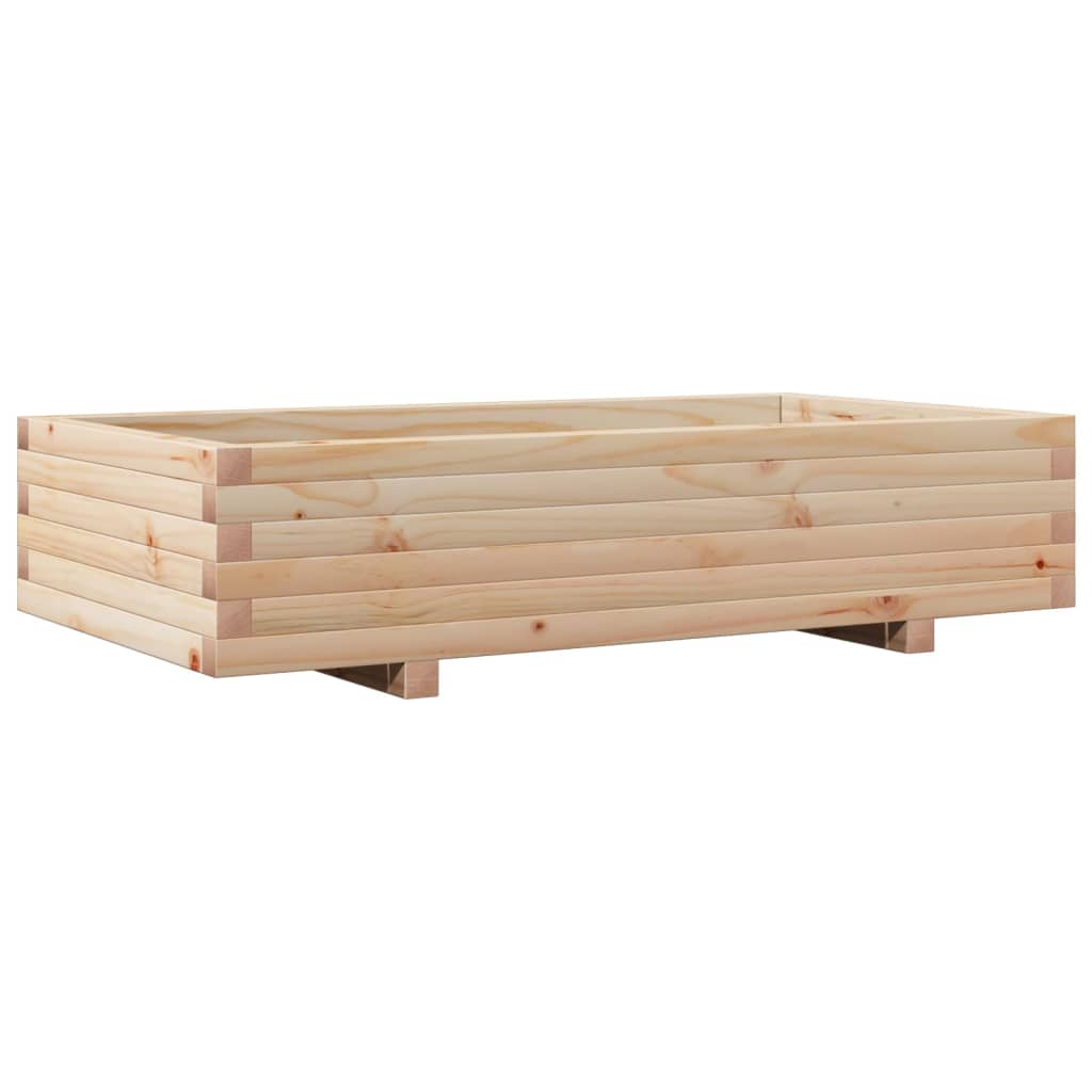 Boîte de planification Vidaxl 110x60x26,5 cm Pine solide