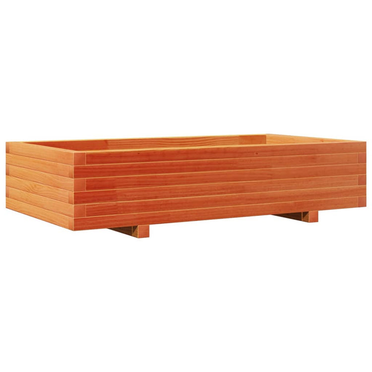 Boîte de planification Vidaxl 110x60x26.5 cm Brown de pine solide