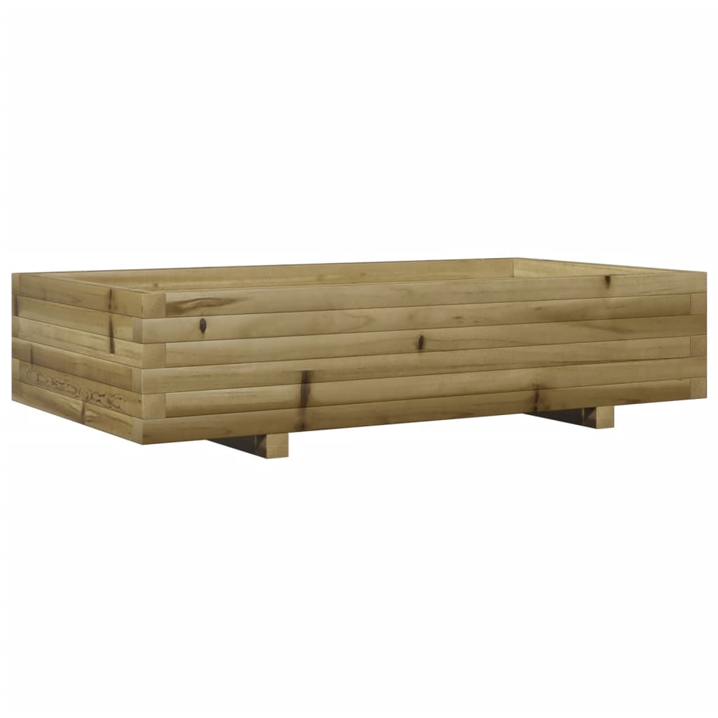 Boîte de planification Vidaxl 110x60x26.5 cm Pine imprégnée