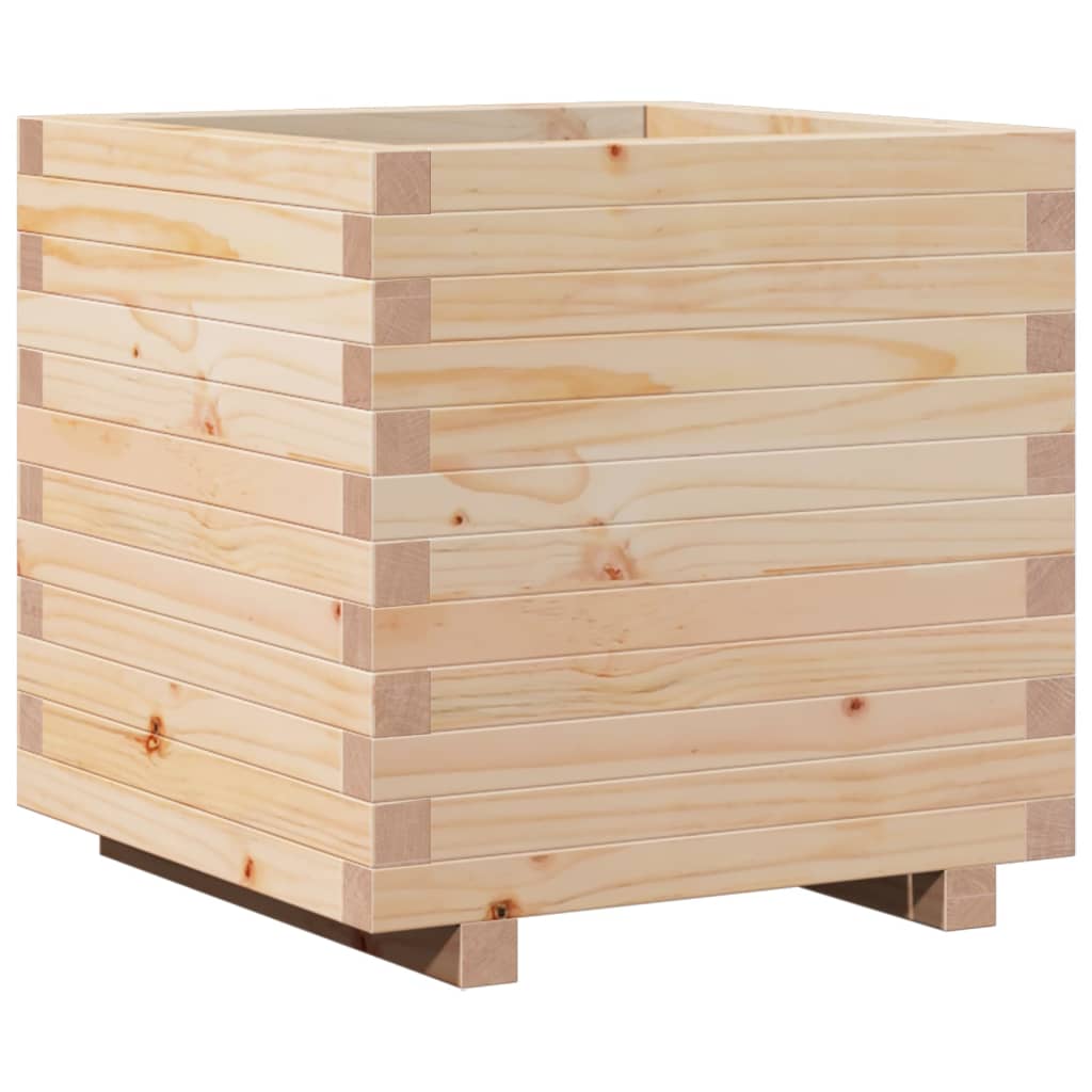 Boîte de planification Vidaxl 50x50x49.5 cm Pine solide