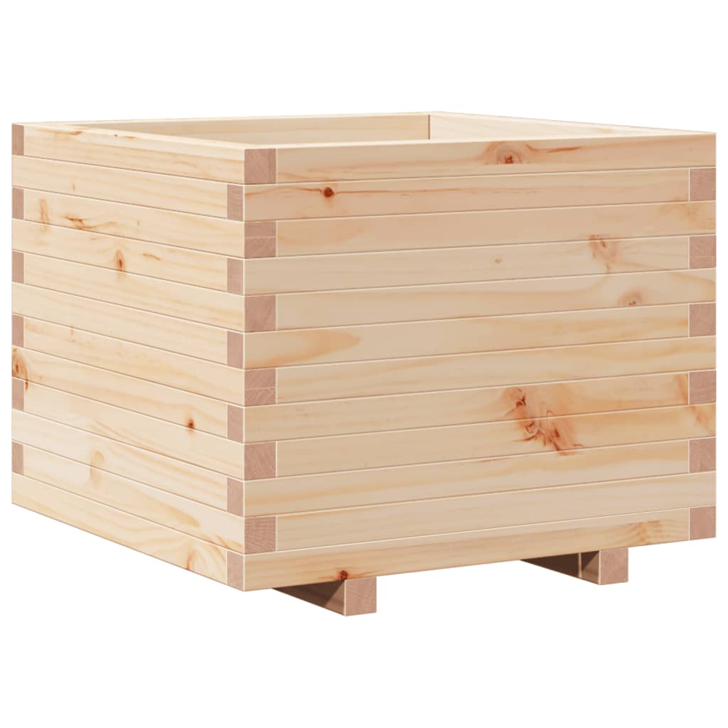 Boîte de planification Vidaxl 60x60x49.5 cm Pine solide