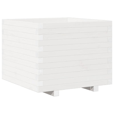 Vidaxx jardinière 60x60x49,5 cm bois de pin massif blanc
