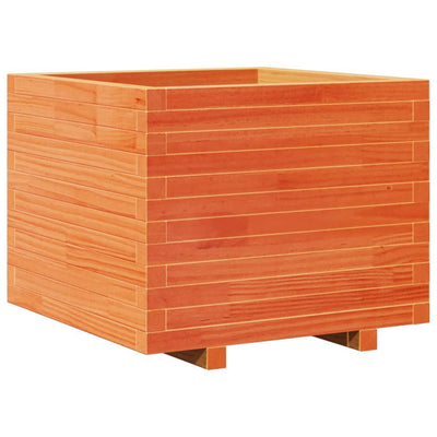 Vidaxx jardinière 60x60x49,5 cm bois de pin massif, marron lavé