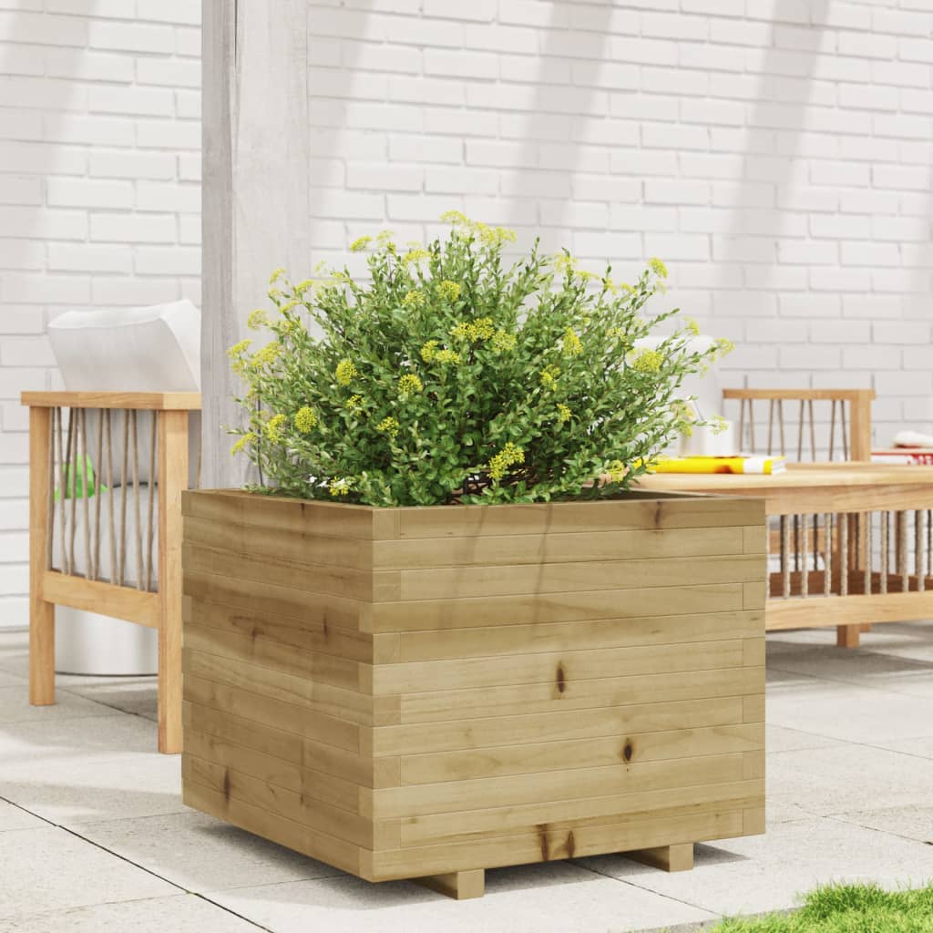 Boîte de planification Vidaxl 60x60x49.5 cm Pine imprégnée