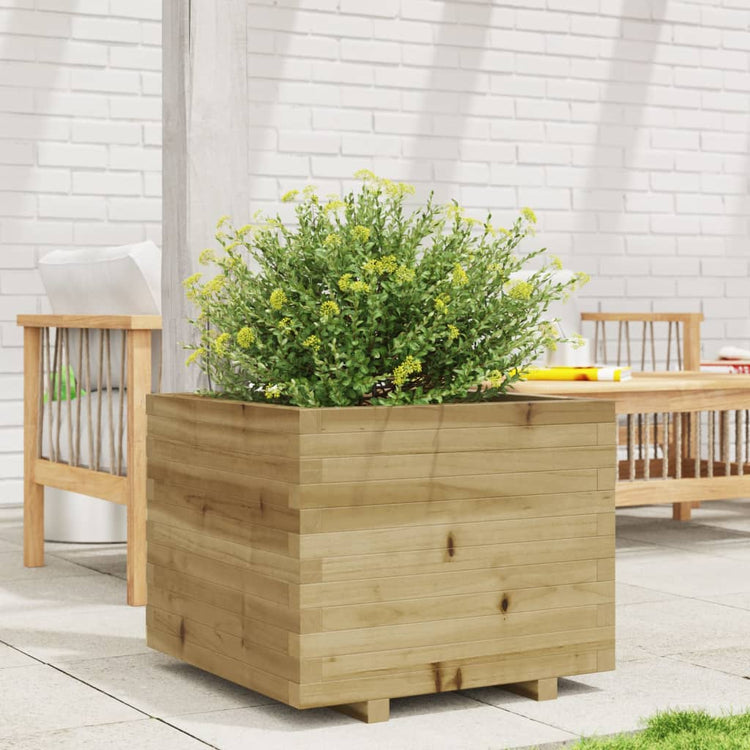 Boîte de planification Vidaxl 60x60x49.5 cm Pine imprégnée