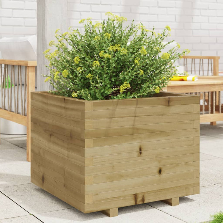Boîte de planification Vidaxl 60x60x49.5 cm Pine imprégnée