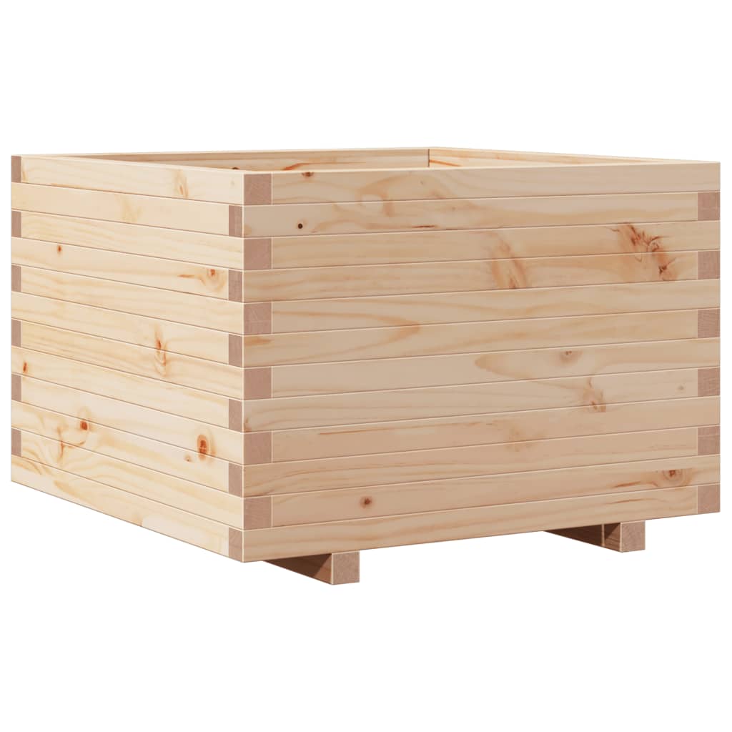 Boîte de planification Vidaxl 70x70x49.5 cm Pine solide