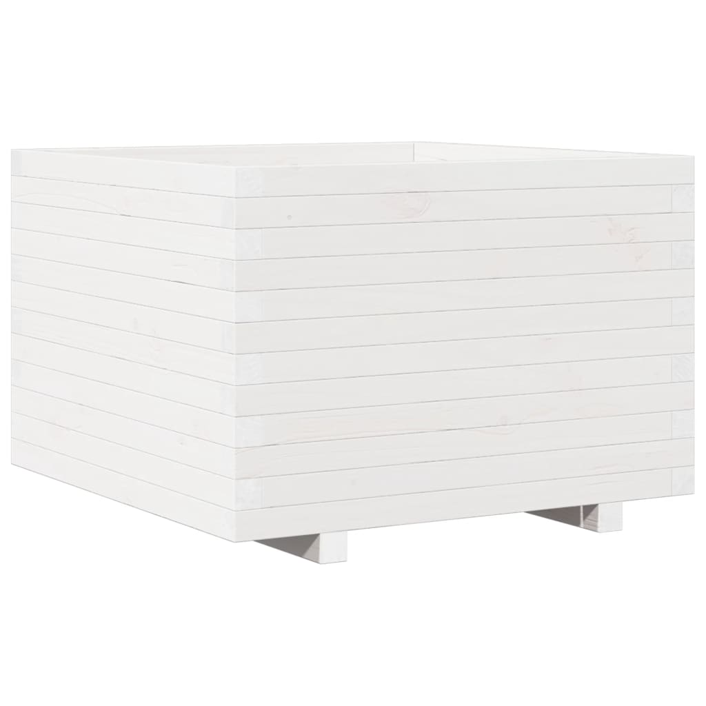 Vidaxl Planning Box 70x70x49.5 cm Pine solide blanc