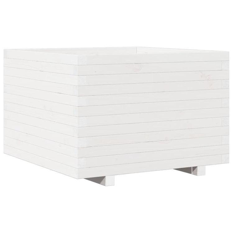 Vidaxx jardinière 70x70x49,5 cm bois de pin massif blanc