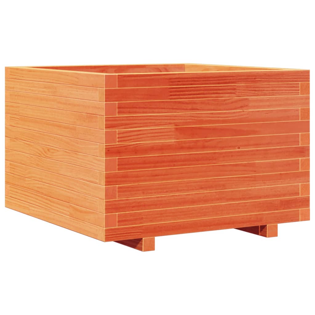 Vidaxx jardinière 70x70x49,5 cm bois de pin massif, marron lavé