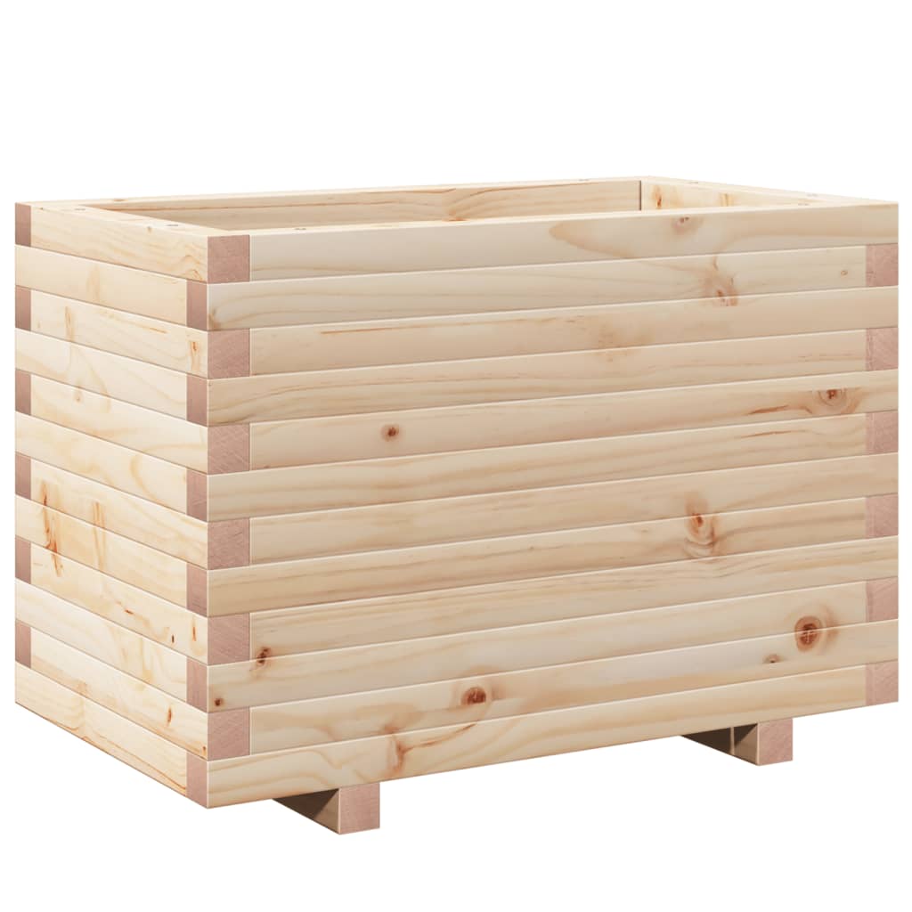 Boîte de planification Vidaxl 70x40x49.5 cm Pine solide
