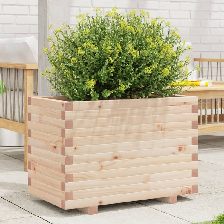 Boîte de planification Vidaxl 70x40x49.5 cm Pine solide