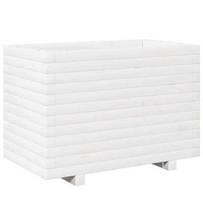 Vidaxl Planning Box 70x40x49.5 cm Pine solide blanc