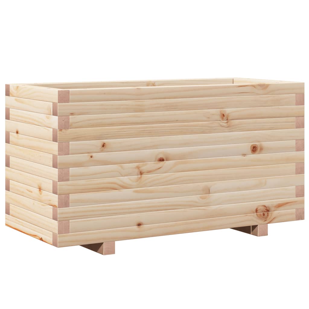 Boîte de planification Vidaxl 90x40x49.5 cm Pine solide