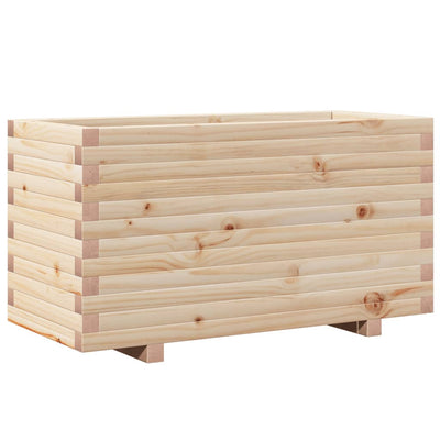 Boîte de planification Vidaxl 90x40x49.5 cm Pine solide