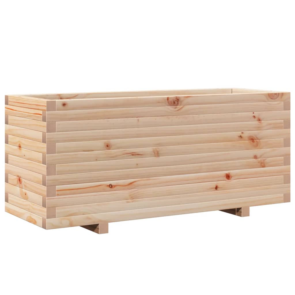 Boîte de planification Vidaxl 110x40x49.5 cm Pine solide