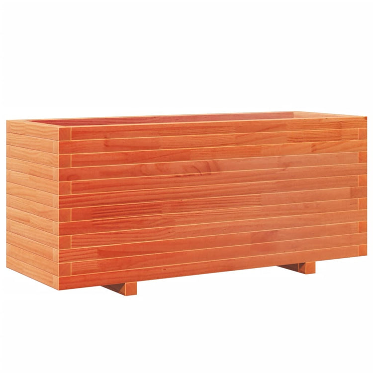 Boîte de planification Vidaxl 110x40x49.5 cm Brunier en pin massif