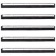 Vidaxl Floor Essuying Heads 5 ST 45.5x2x5 cm en acier et caoutchouc