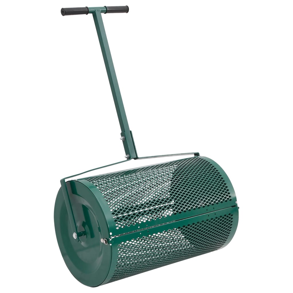 Vidaxx épandeur de compost 75l ø40x60 cm acier vert