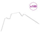Pinces de serre Vidaxl 100 PCS W Type Galvanisé Acier