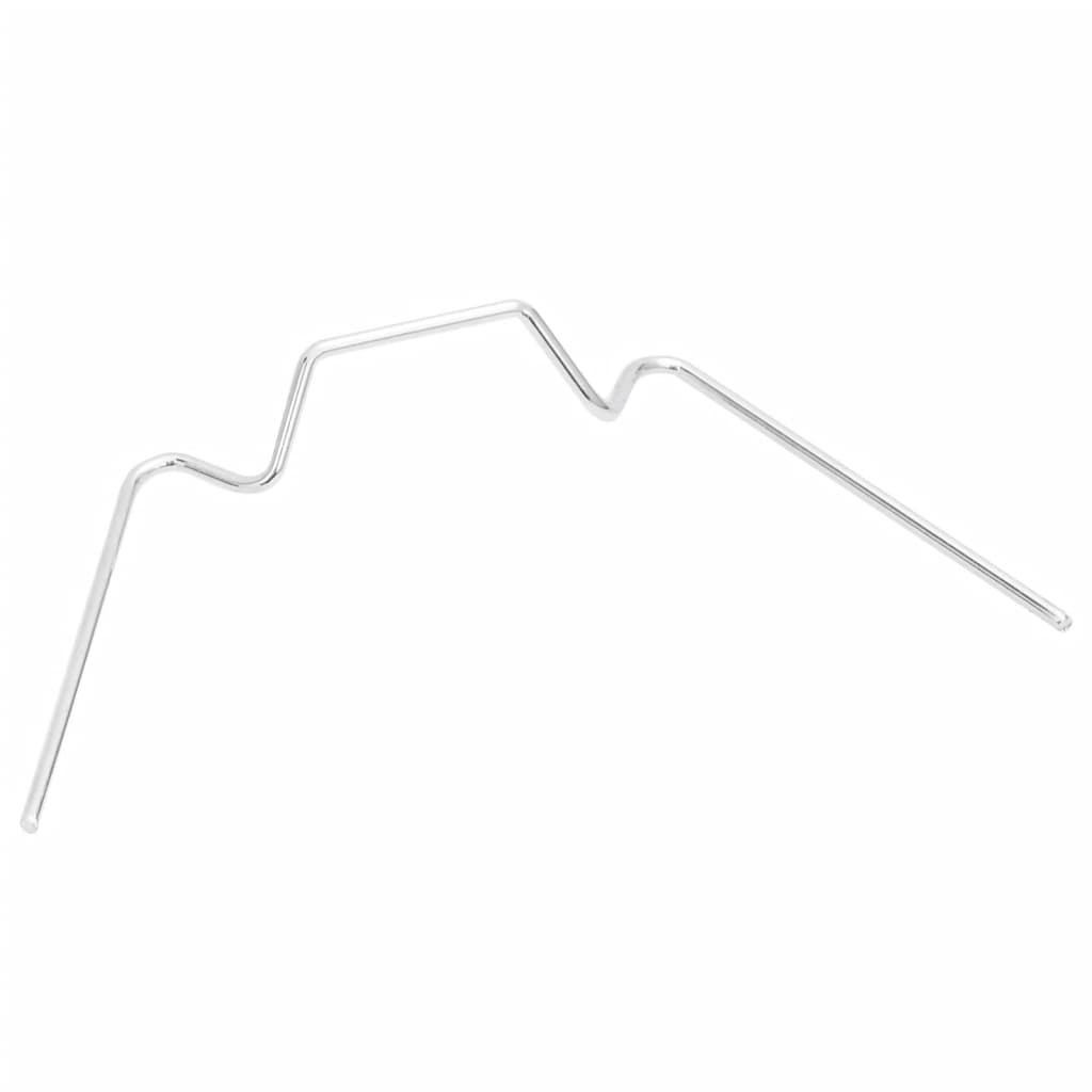 Pinces de serre Vidaxl 100 PCS W Type Galvanisé Acier