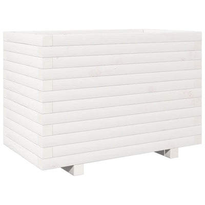 Vidaxx jardinière 70x40x49,5 cm bois de pin massif blanc
