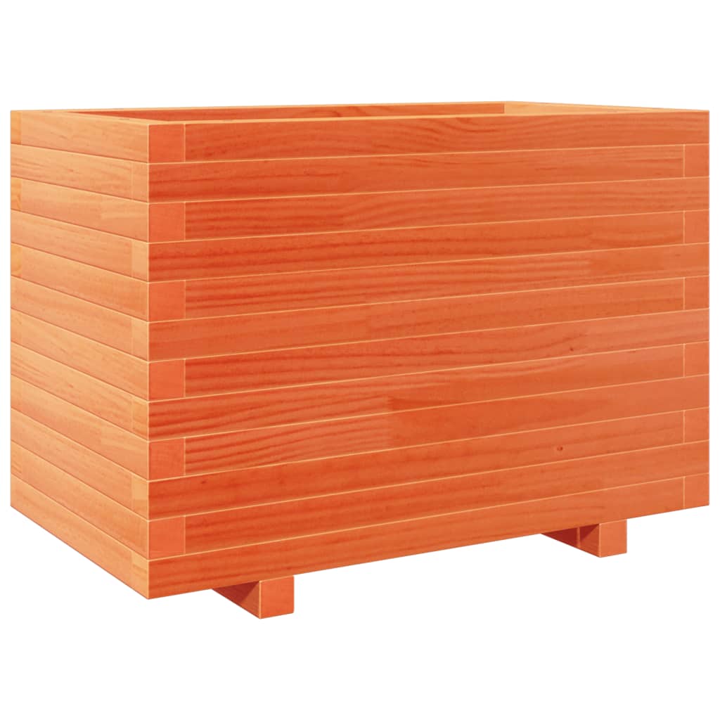 Vidaxx jardinière 70x40x49,5 cm bois de pin massif, marron lavé