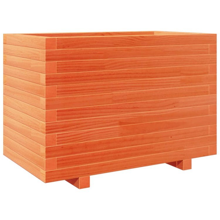 Vidaxx jardinière 70x40x49,5 cm bois de pin massif, marron lavé