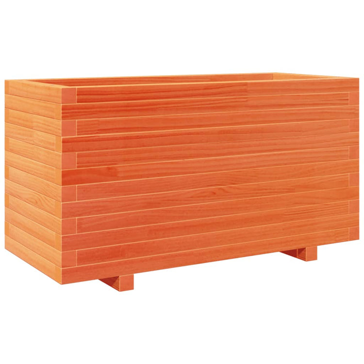 Vidaxx jardinière 90x40x49,5 cm bois de pin massif, marron lavé