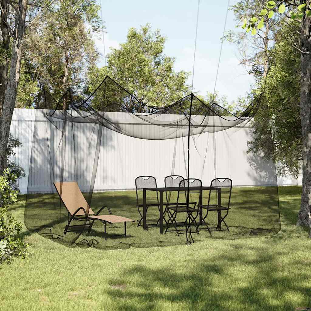 Vidaxl Mosquito Net pour l'intérieur et l'extérieur 156 Mesh 300x300x250 cm noir