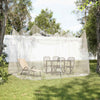 Vidaxl Mosquito Net pour l'intérieur et à l'extérieur 156 Mesh 300x300x250 cm blanc