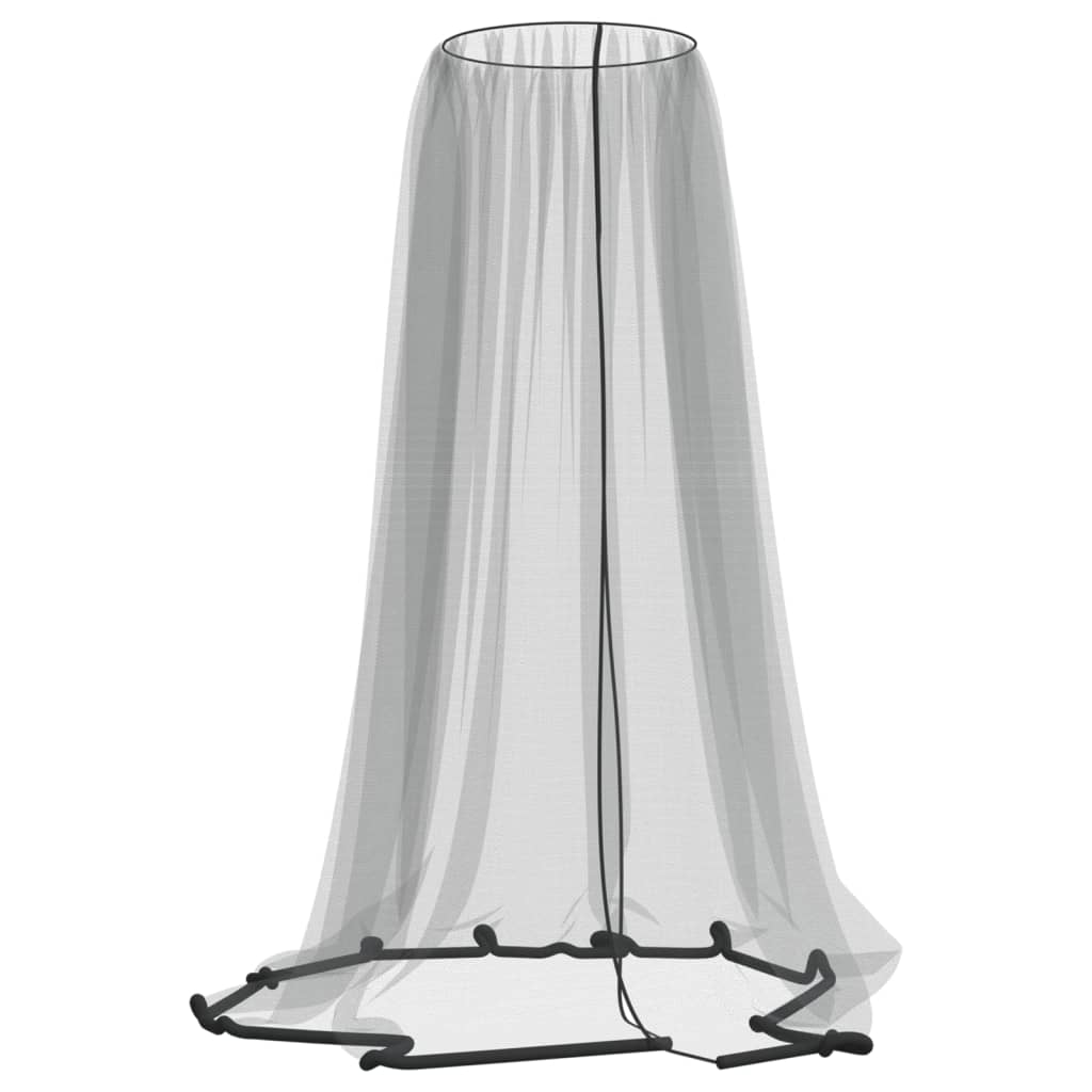 Vidaxl Mosquito Net pour parapluie 220 Mesh φ300x230 cm noir