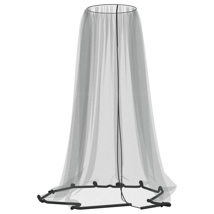 Vidaxl Mosquito Net pour parapluie 220 Mesh φ300x230 cm noir