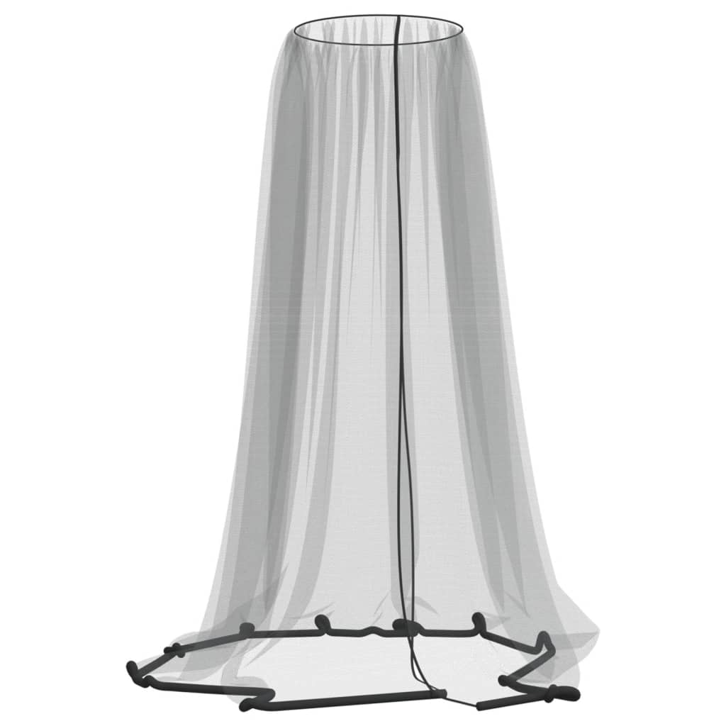 Vidaxl Mosquito Net pour parapluie 220 Mesh φ330x250 cm noir