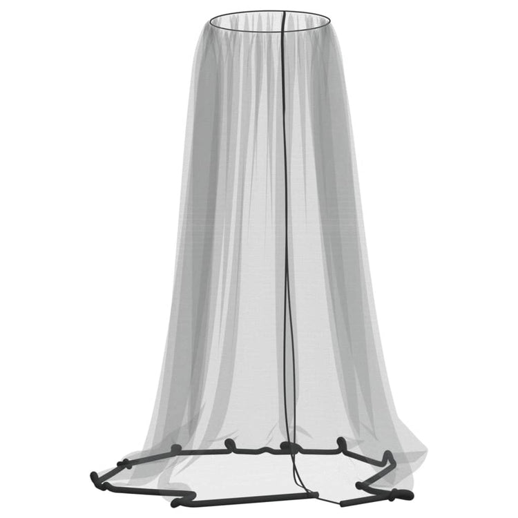 Vidaxl Mosquito Net pour parapluie 220 Mesh φ330x250 cm noir
