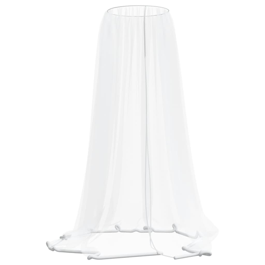 Vidaxl Mosquito Net pour parapluie 220 Mesh φ330x250 cm blanc