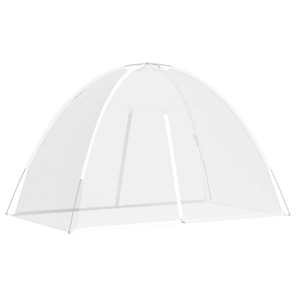 Vidaxl Mosquito Net avec portes Mongolia 220 Mesh 200x120x130 cm blanc