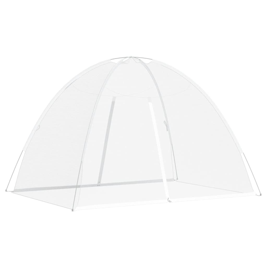 Vidaxl Mosquito Net avec portes Mongolia 220 Mesh 200x150x140 cm blanc