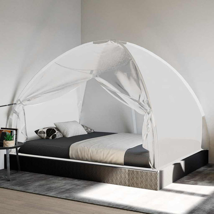 Vidaxl Mosquito Net avec portes Mongolia 220 Mesh 200x150x140 cm blanc