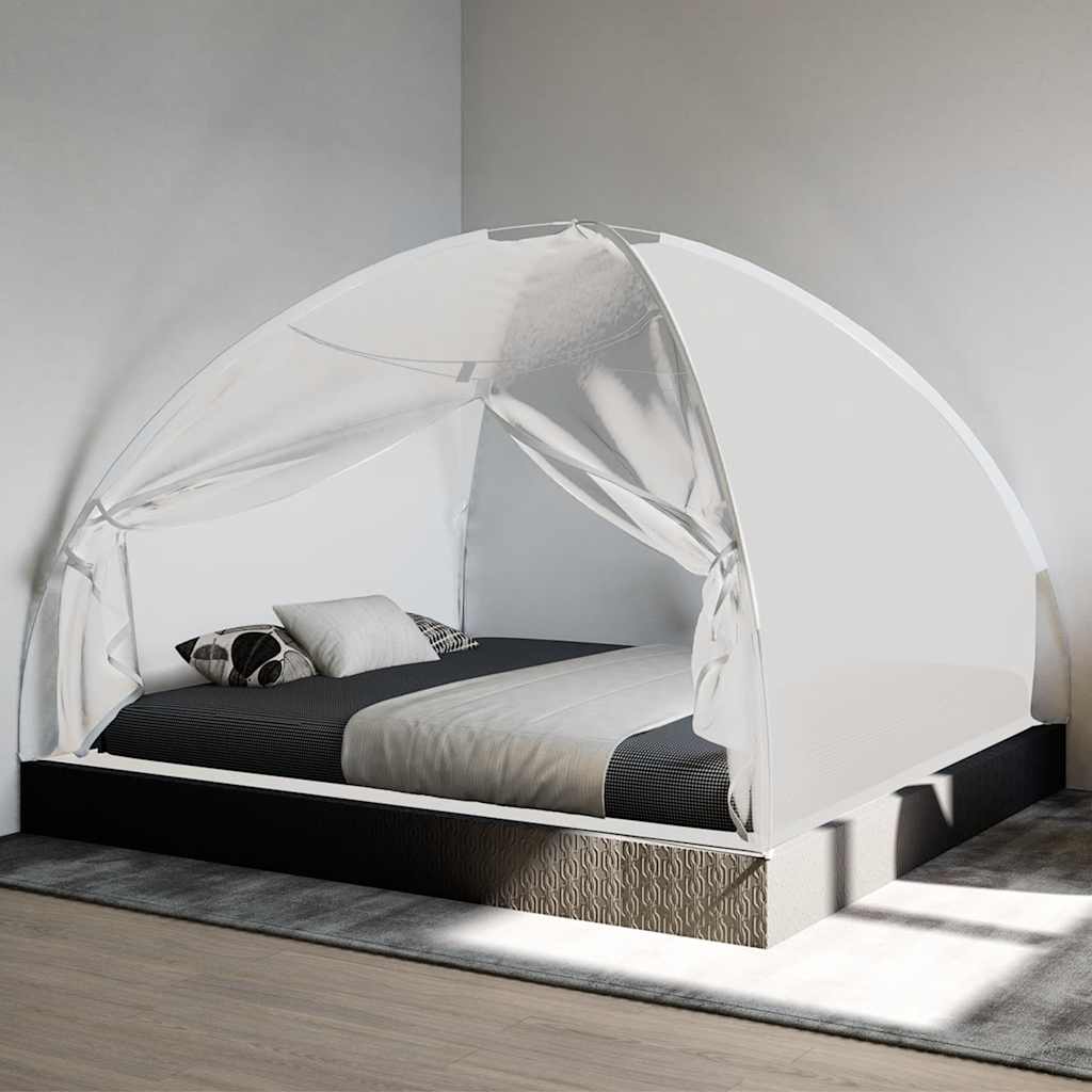 Vidaxl Mosquito Net avec portes Mongolia 220 Mesh 200x180x135 cm blanc