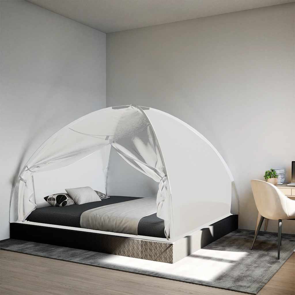 Vidaxl Mosquito Net avec portes Mongolia 220 Mesh 200x180x135 cm blanc