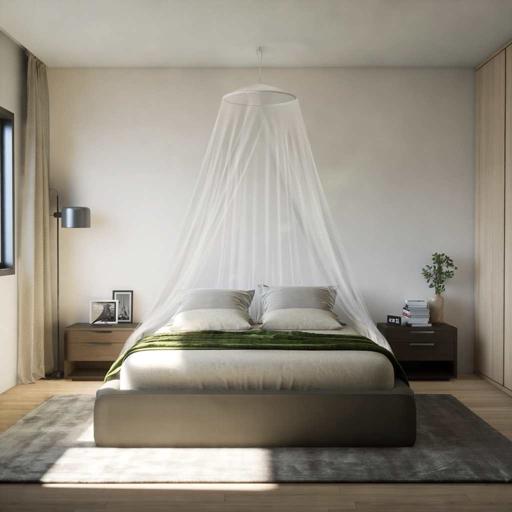 Vidaxl Mosquito Net pour lit 220 maille 56x56x220 cm blanc