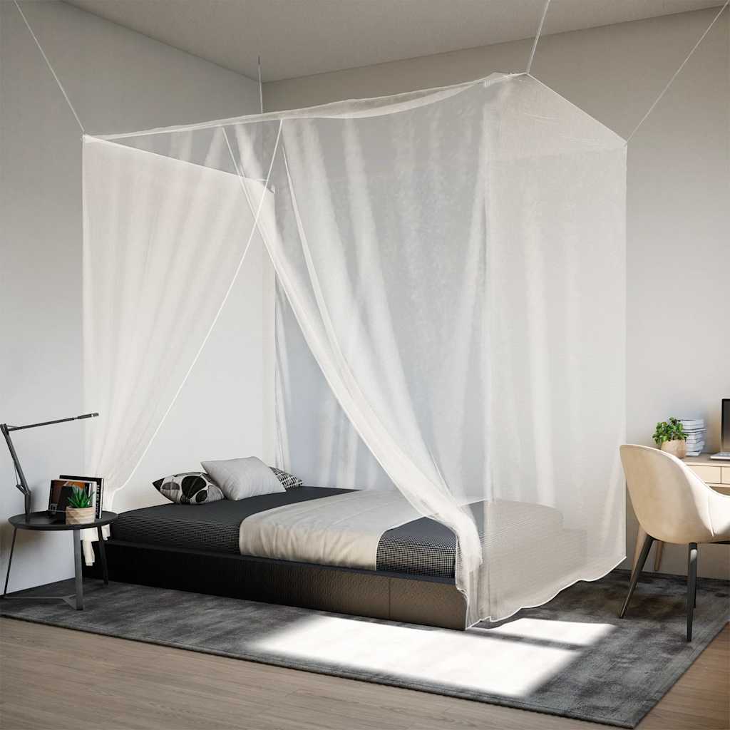 Vidaxl Hanging Mosquito Net 156 Mesh 220x100x150 cm blanc