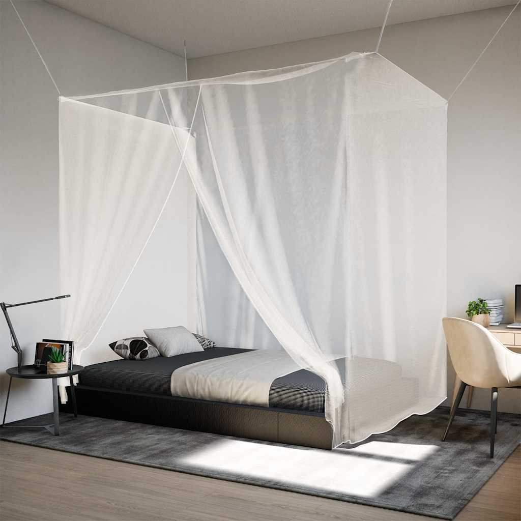 Vidaxl Hanging Mosquito Net 156 Mesh 220x120x150 cm blanc
