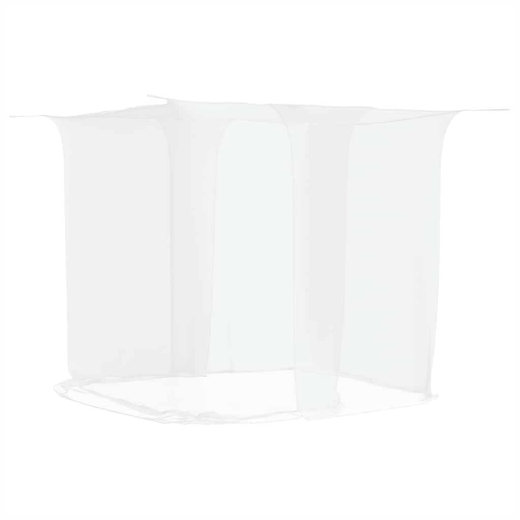 Vidaxl suspendu Mosquito Net 156 Mesh 220x180x180 cm blanc