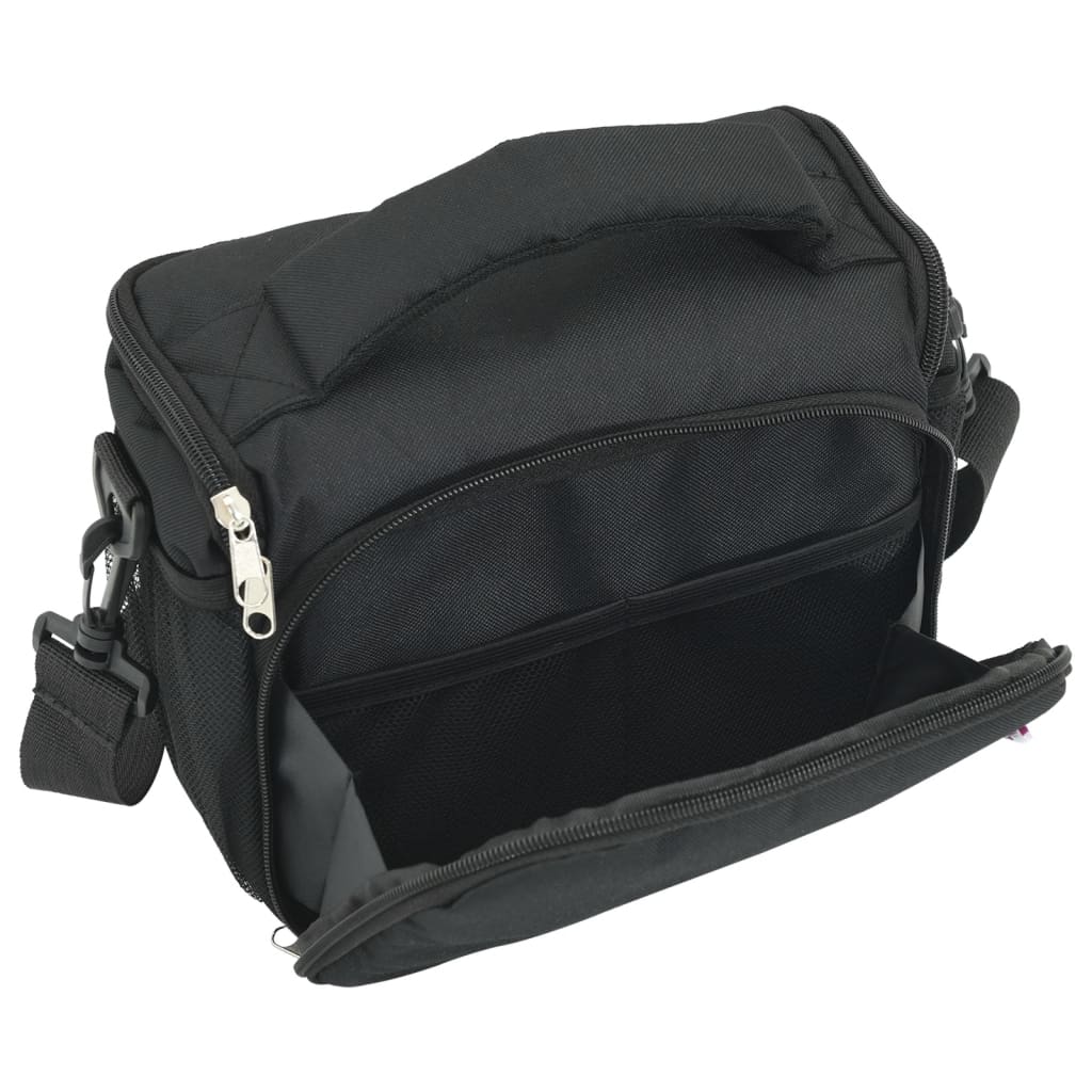 Camérats vidaxl avec couverture étanche oxford tissu noir