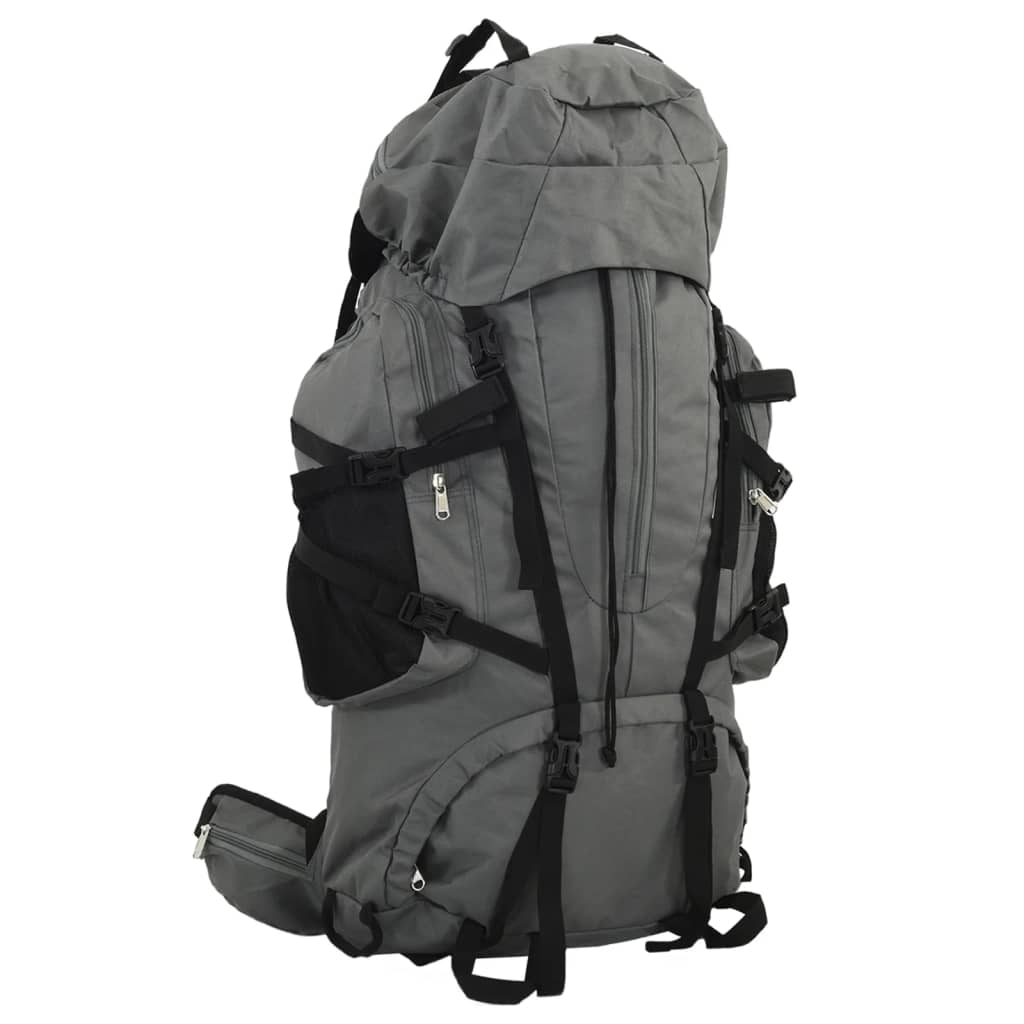 Vidaxl Walking Sac à dos 60 L Oxford tissu gris