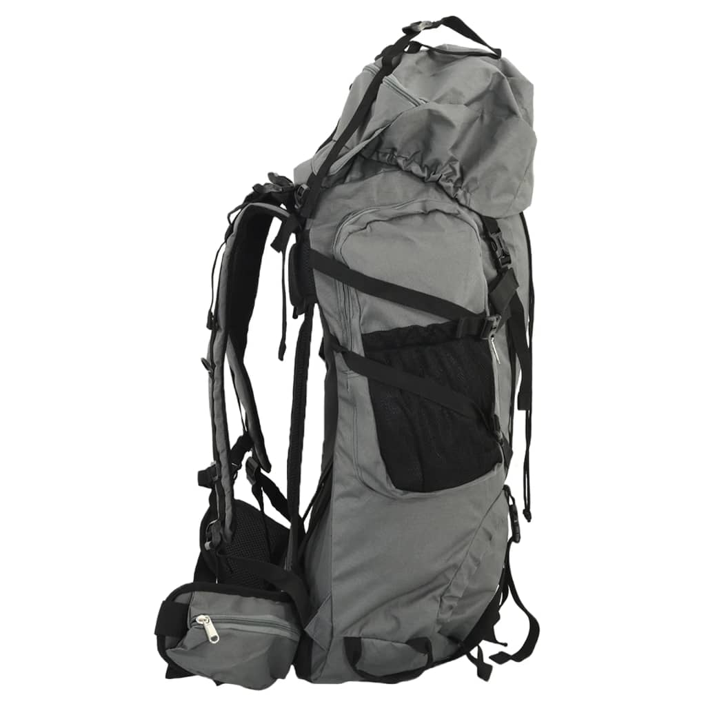 Vidaxl Walking Sac à dos 60 L Oxford tissu gris